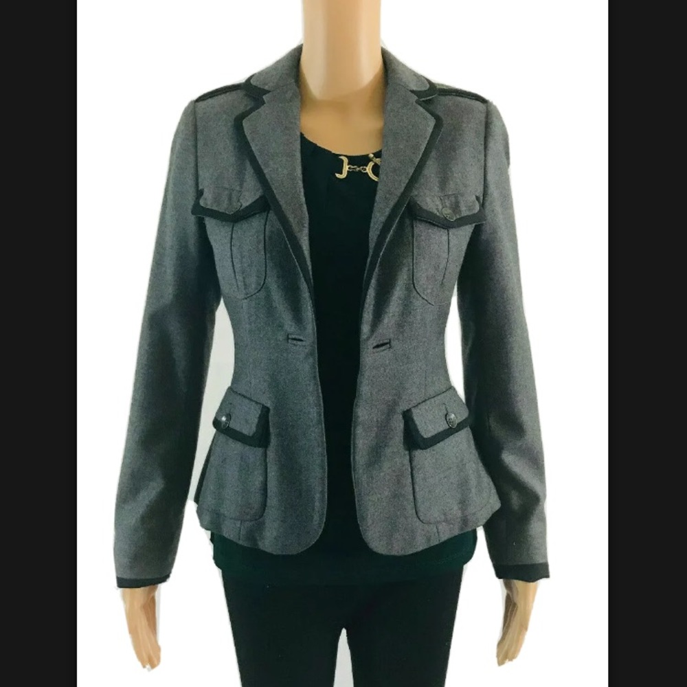 Gray Rag & Bone Work Blazer 100% Wool- Size 4